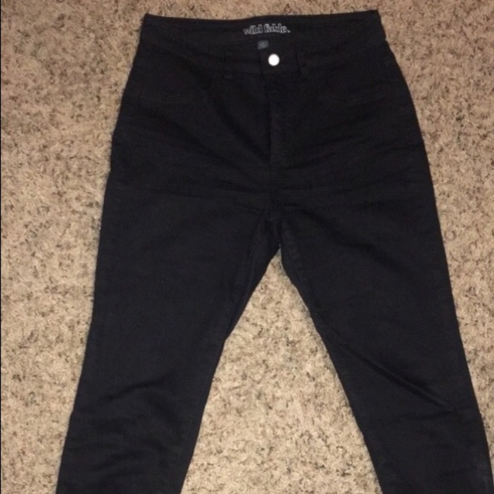 Wildflower black high rise skinny jeans